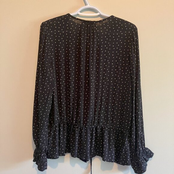 Polka Dot Lucky Brand Blouse Size XL - Picture 5 of 6